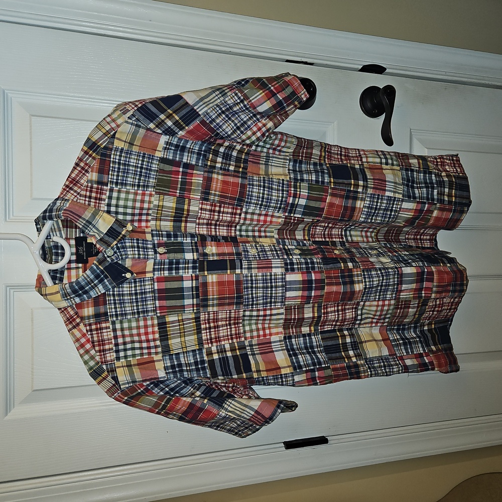 Brooks Brothers Madras 346 | Button Down Short Sleeve